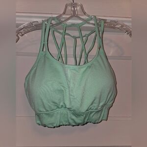 Fabletics Light Green Strappy Sports Bra